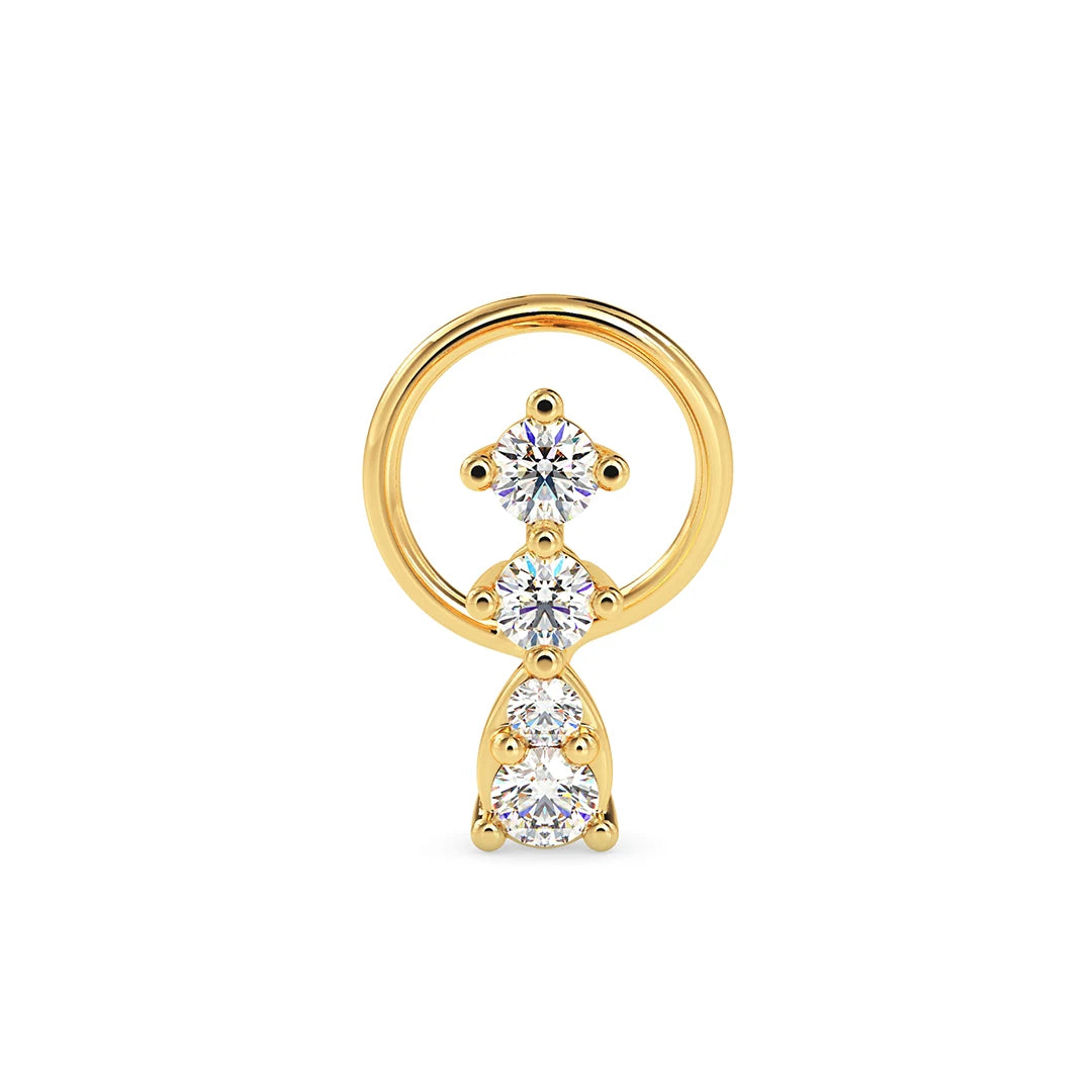 Gleam Line Nose Stud